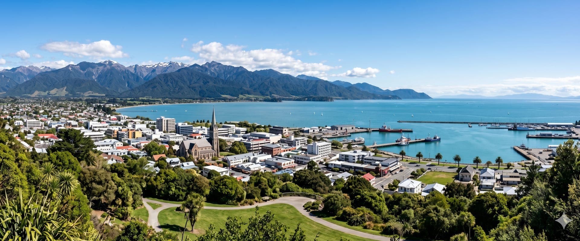 Nelson coast and Tasman Bay